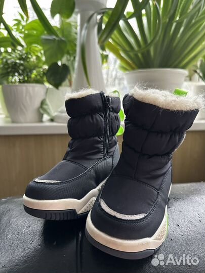 Сапоги дутики зимние детские 22р