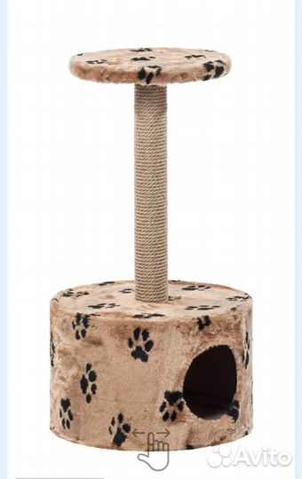 Круглый Меховой домик для кошек