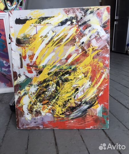 Картина абстракция маслом на холсте