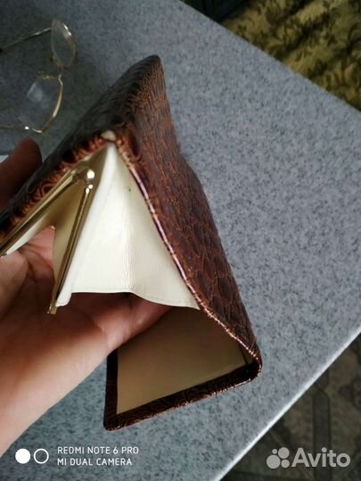 Кошелек женский натуральная кожа бу