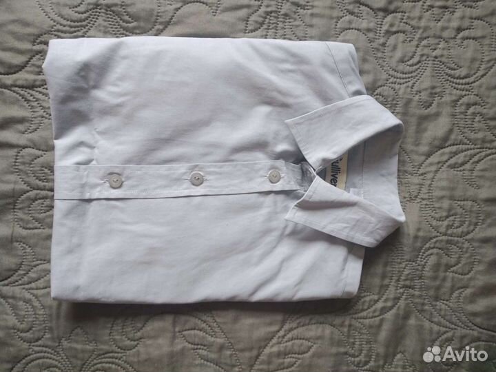 Рубашка школьная Гулливер, светло-серая