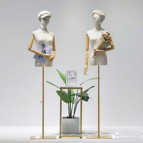 Манекен женский мужской детский с тканью