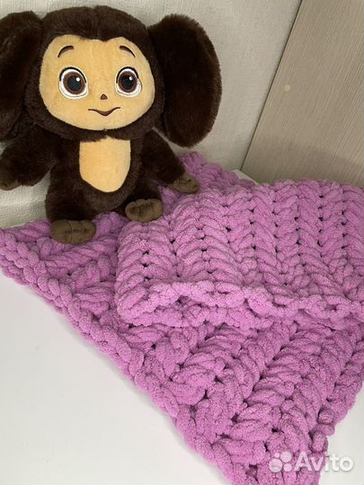 Плед детский плюшевый ручная работа