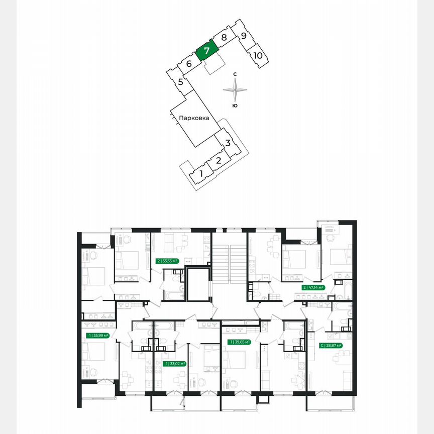 1-к. квартира, 36 м², 8/8 эт.