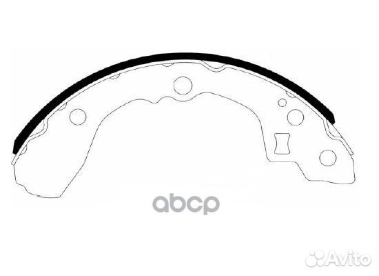 Колодки торм.бараб. HS1006 HSB
