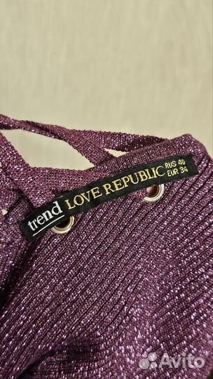 Платье длинное сверкающее Love Republic