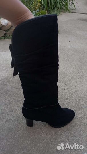 Сапоги зимние женские замшевые 39
