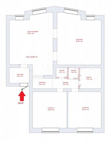 4-к. квартира, 149,4 м², 3/6 эт.