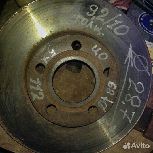 Тормозные диски задние на audi A4