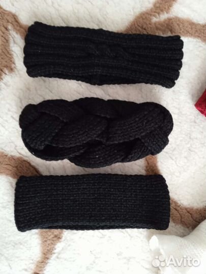 Шапки, шарф, повязки на голову. Цена за всё