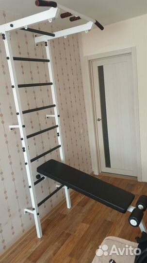 Шведская стенка, турник, брусья