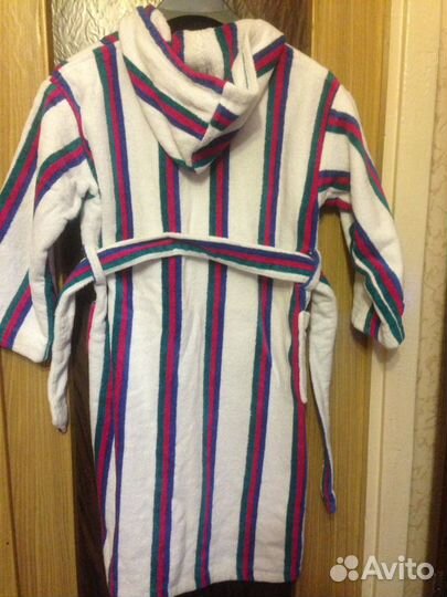 Халат махровый с капюшоном детский