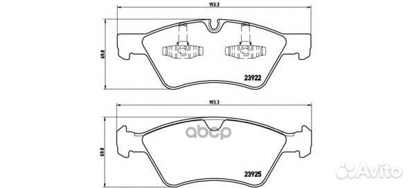 Колодки тормозные P50063 Brembo