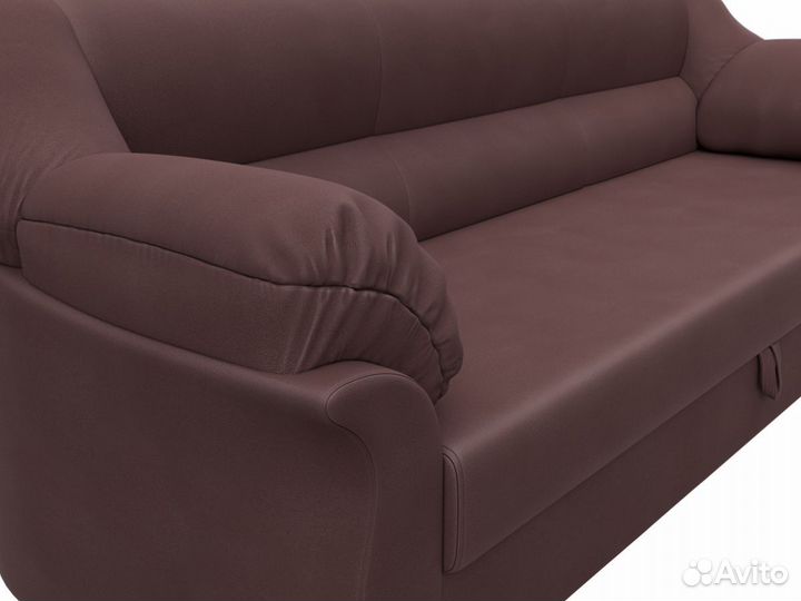 Диван прямой Карнелла, замша, joly 09 бордовый