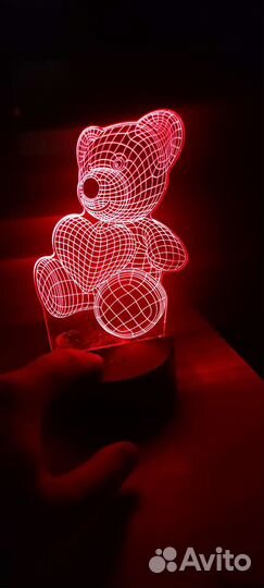 3d светильник ночник