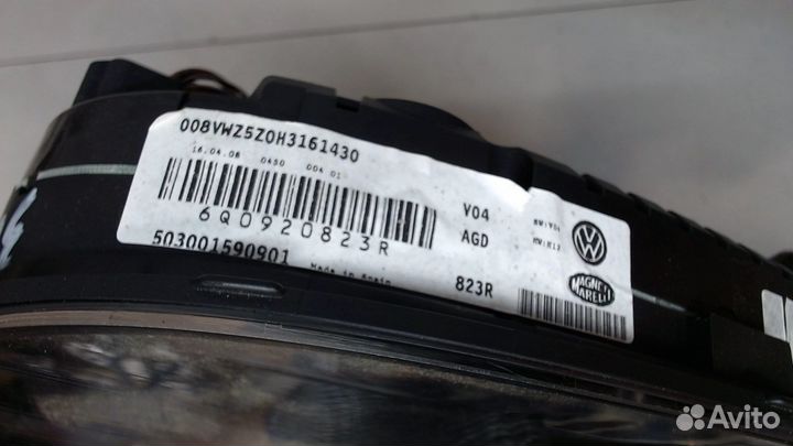 Щиток приборов Volkswagen Polo, 2008