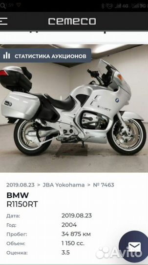Мотоцикл bmw R 1150 RT