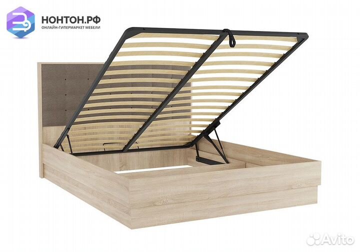 Кровать Николь 1.6 м дуб сонома / какао