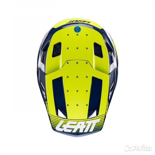 Kpocc-Эндypo Шлем Leatt Moto 7.5 Helmet Blue 2024