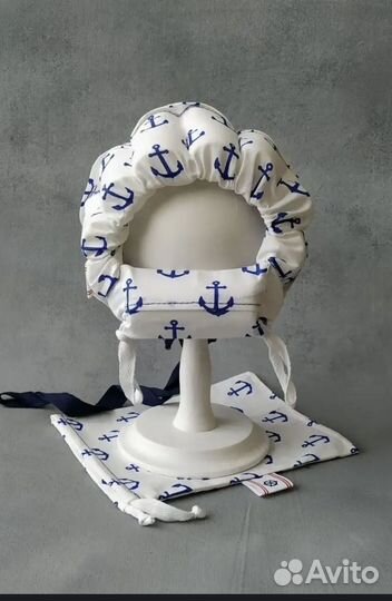 Шапочка ромашка для купания новорожденного