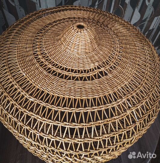 Абажур плетёный