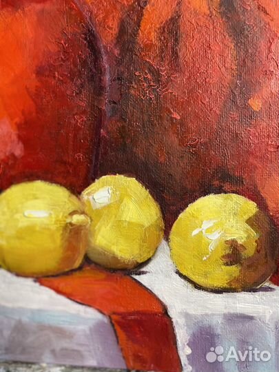 Картина с лимонами