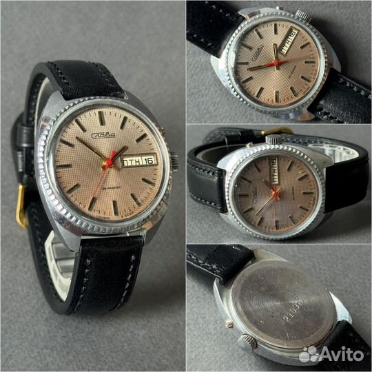 Слава с двойным календарем - наручные часы СССР