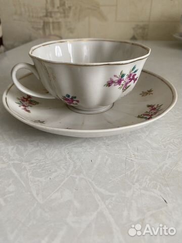 Чашка с блюдцем дулево