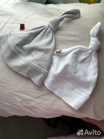 Шапочки для новорожденных 0-3 месяца