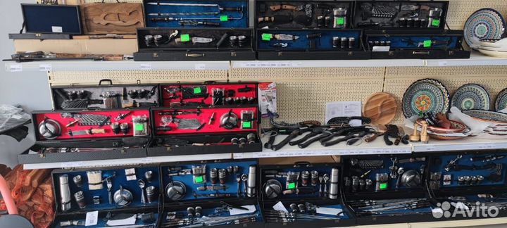 Шашлычный подарочный набор в чемодане №4