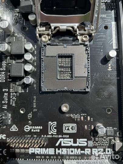 Материнская плата asus prime h310m