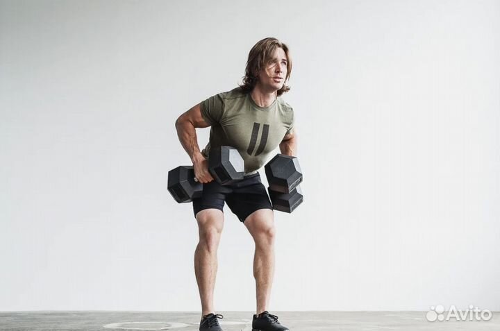 Футболка Nobull лого (хаки)