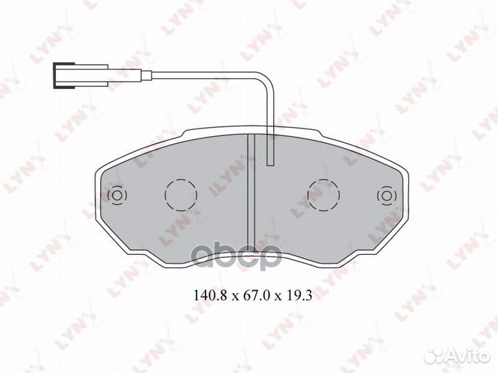 Колодки тормозные дисковые перед citroen Ju
