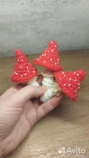 Вязаные грибы. Набор. Подарок на новый год