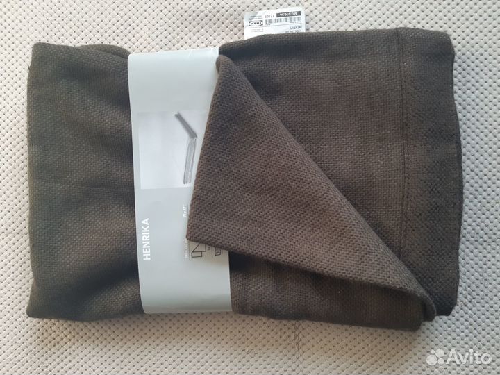 Плед коричневый Henrika (180x120) (IKEA) (Новый)