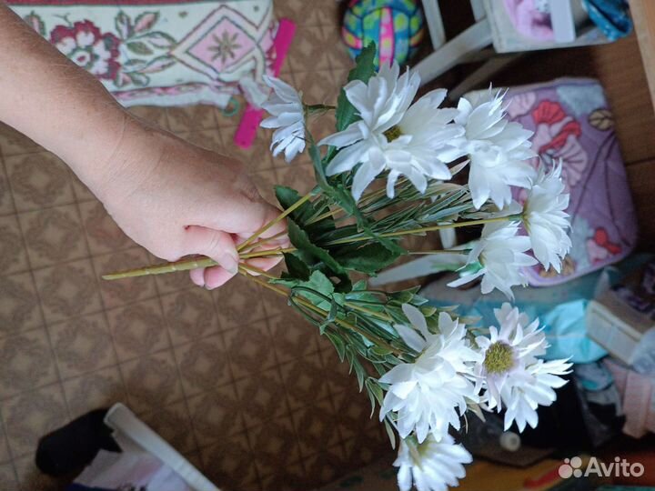 Хризантемы искусственный букет