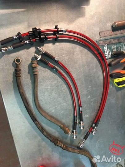 Армированные тормозные шланги на авто, и мото