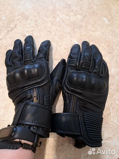Мотоперчатки женские кожа