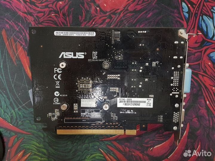 Видеокарта asus GeForce GT 740 2gb