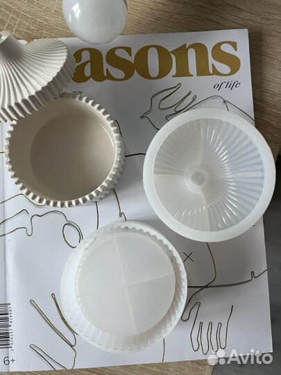 Силиконовая форма / молд / подсвечник / шкатулка