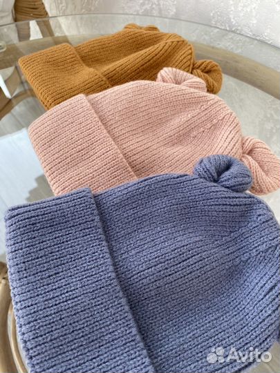 Шапка и шарф детские осенние