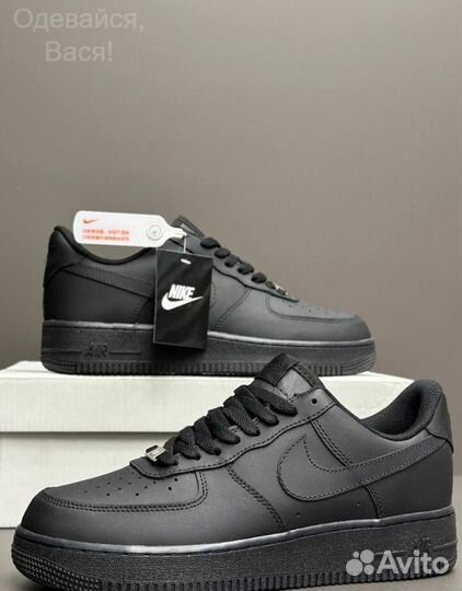 Кроссовки nike air force 1 черные