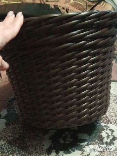 Кашпо плетеное