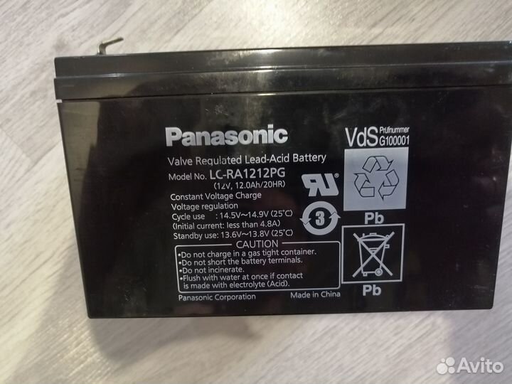 Аккумулятор Panasonic LC-RA1212PG