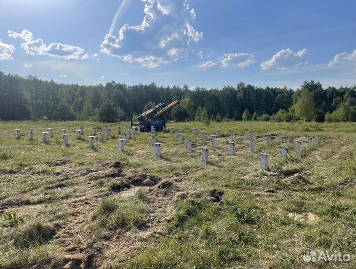 Железобетонные сваи с установкой под ключ