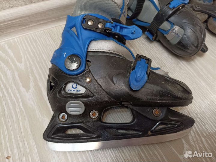 Роликовые коньки детские раздвижные