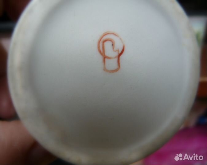 Стопки. Подсолнухи, фарфор, покрыты перламутром