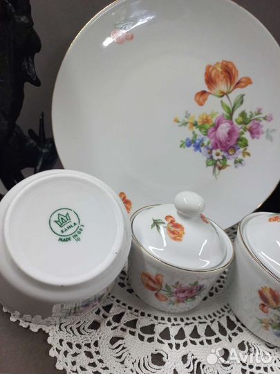 Предметы сервиза ГДР кахла