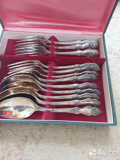 Столовый набор мельхиор