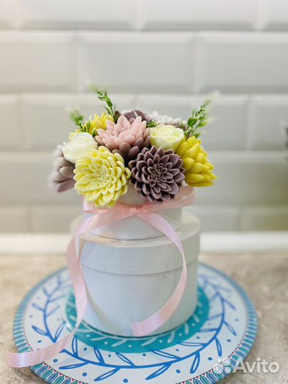 Нежный весенний букет из мыла